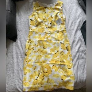 Yellow Floral Professional Dress | Kasper